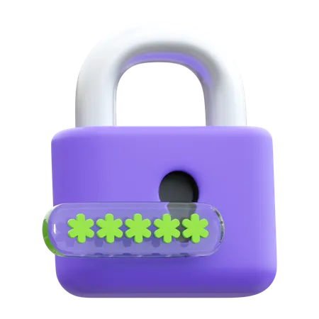 Password Code  3D Icon