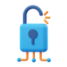 3d hacking password illustration