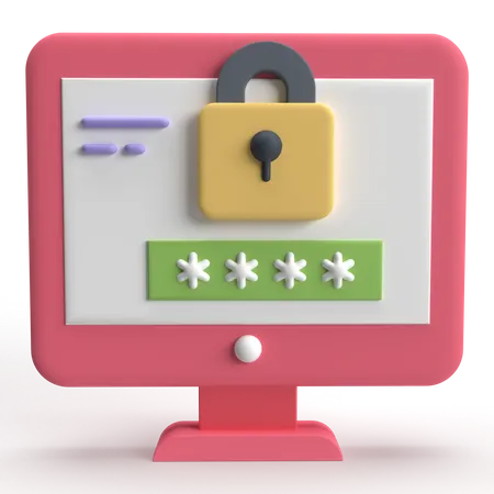 Password Entry  3D Icon