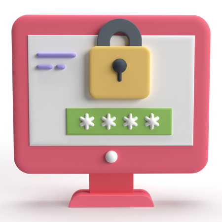 Password Entry  3D Icon