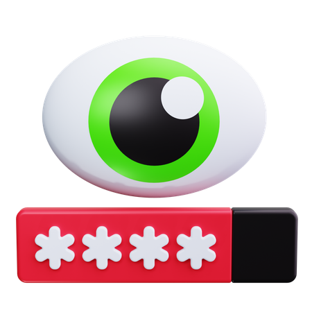 Password Eye  3D Icon