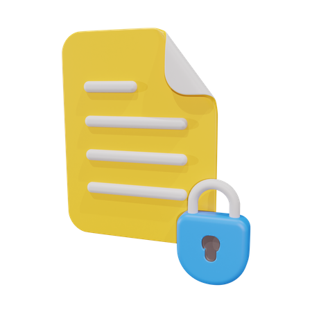 Password File  3D Icon