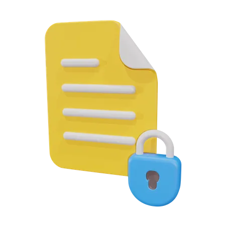 Password File  3D Icon