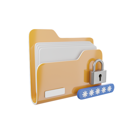 Password Folder  3D Icon