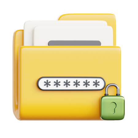 Password Folder  3D Icon