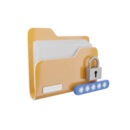 Password Folder  3D Icon