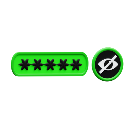 Password Hidden  3D Icon