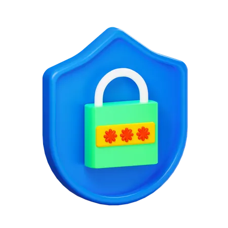 Password lock  3D Icon