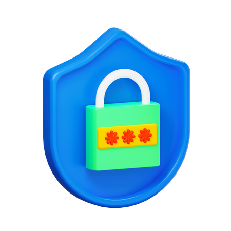 Password lock  3D Icon