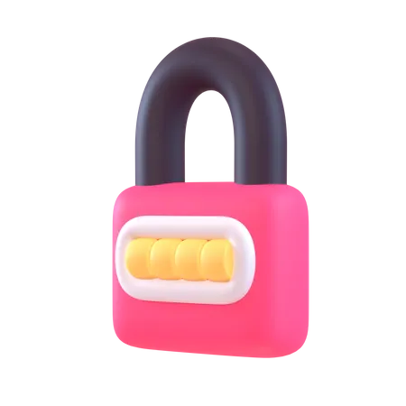 Password Lock  3D Icon