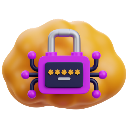 Password Lock  3D Icon