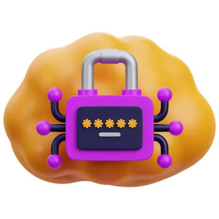 Password Lock  3D Icon