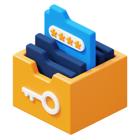 Password Management  3D Icon