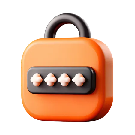 Password Manager  3D Icon
