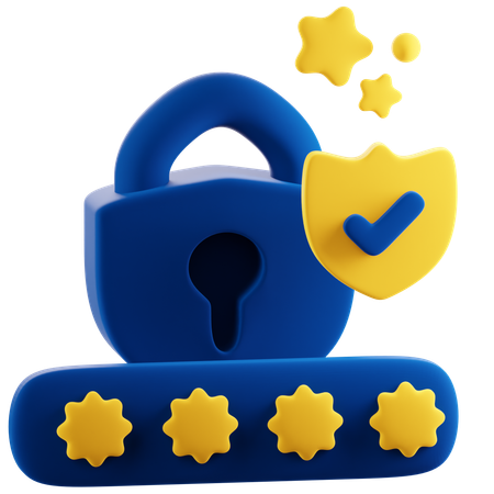 Password Manager  3D Icon