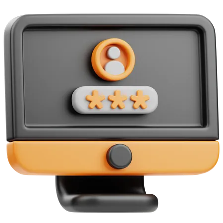 Password Manager  3D Icon
