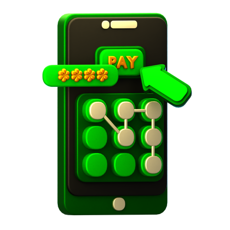 Password Pattern  3D Icon