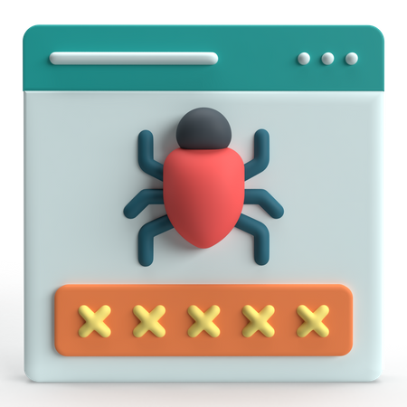 Password Phishing  3D Icon