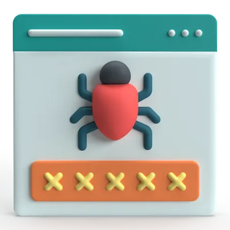 Password Phishing  3D Icon