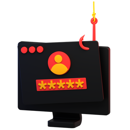 Password Phishing  3D Icon