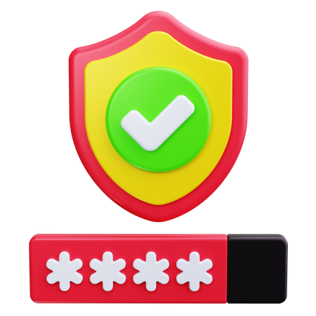 Password Protect  3D Icon