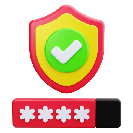 Password Protect  3D Icon