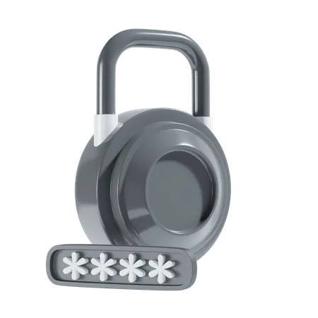 Password Protected 3 D Icon 3D Icon