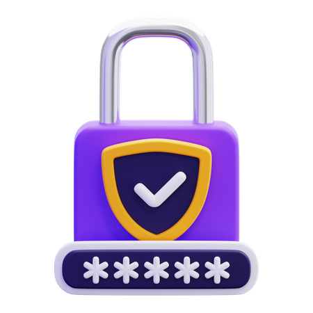 Password Protection  3D Icon