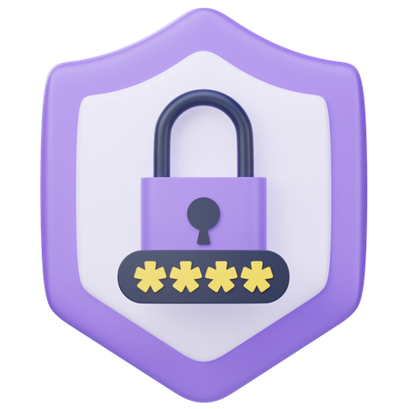 Password Protection  3D Icon