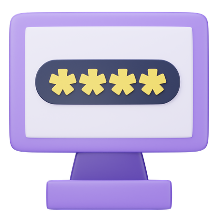 Password Protection  3D Icon