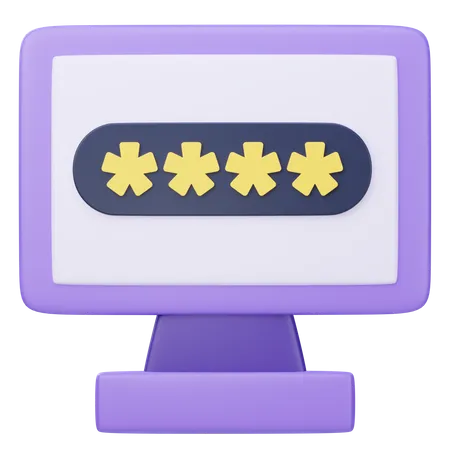 Password Protection  3D Icon