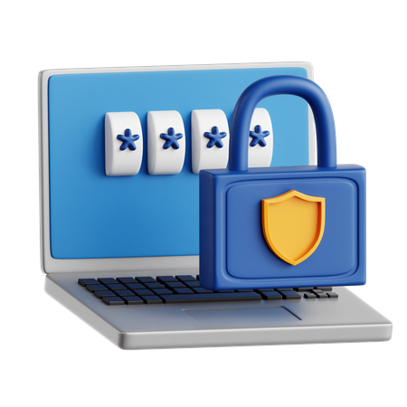 Password Protection  3D Icon