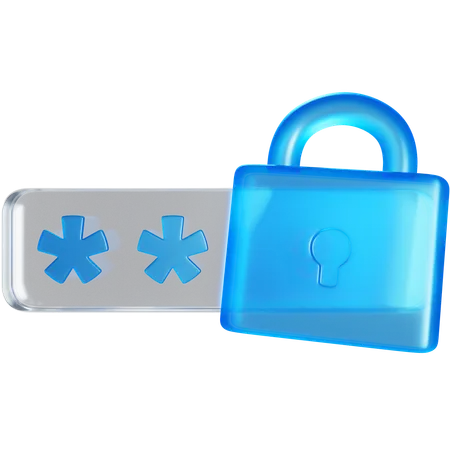 Password Protection  3D Icon