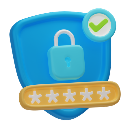 Password Protection  3D Icon