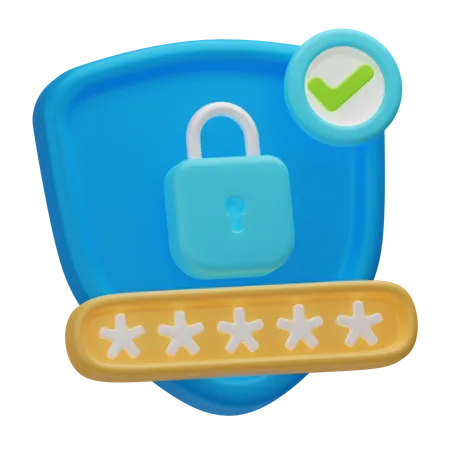 Password Protection  3D Icon