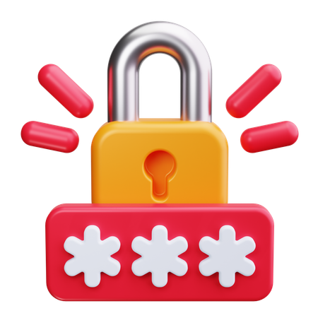 Password Protection  3D Icon