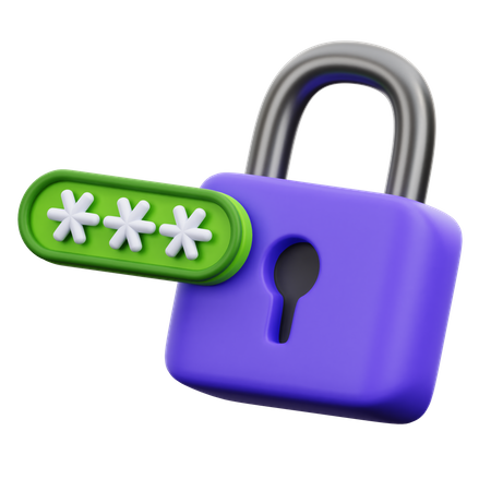 Password Protection  3D Icon