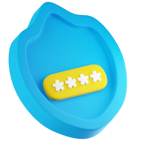 Password Protection  3D Icon