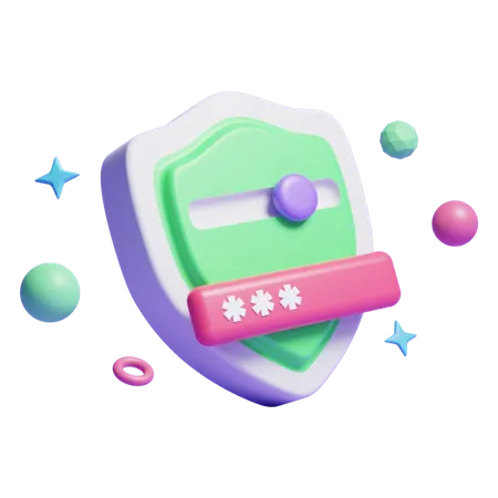 Password Protection  3D Icon