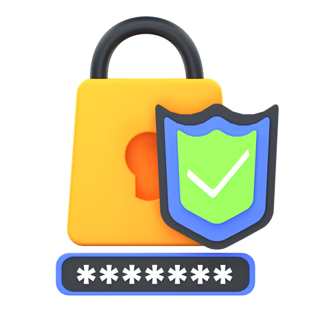 Password Protection  3D Icon