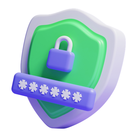 Password Protection  3D Icon