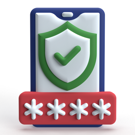 Password Protection  3D Icon