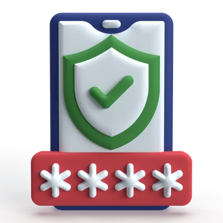 Password Protection  3D Icon