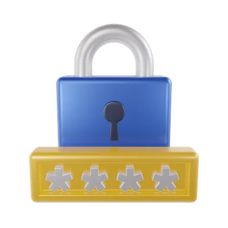 Password Protection  3D Icon