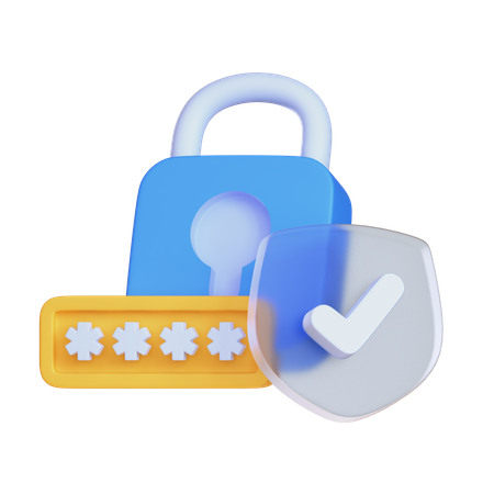 Password Protection  3D Icon