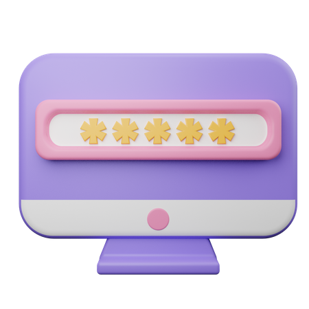 Password Protection  3D Icon