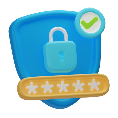 Password Protection  3D Icon