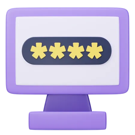 Password Protection 3 D Illustration 3D Icon