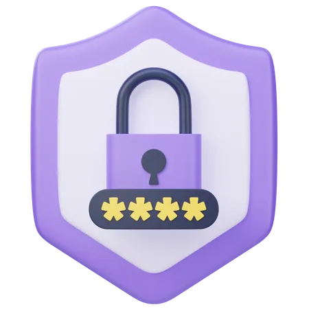 Password Protection  3D Icon