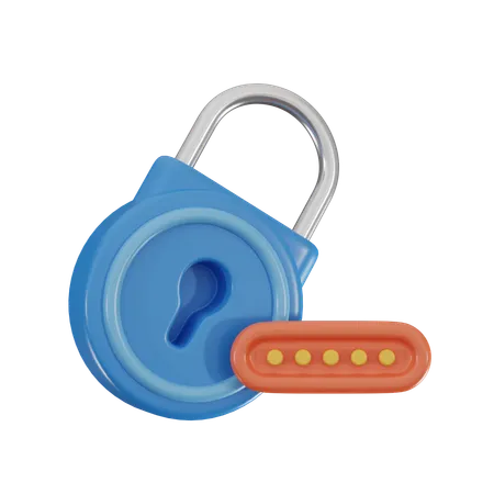 Password Security 3 D Icon 3D Icon
